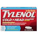 Tylenol Cold Congestion Caplets, 24 Count