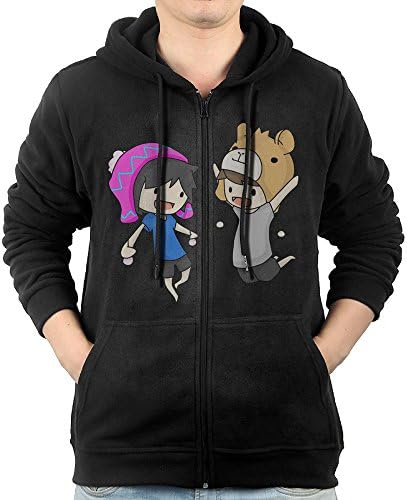 KIHOYG Men's Dan And Phil Hooded Zip Front Sweatshirt
