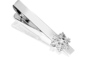 MHEIJO Tie Clips for Men, Tie Clip, Tie Bar, Tie Bars for Men, Silver Tie Tack Pins Unique, Mens Lapel Pins for Suits Shirts, Neck Tie Clasps for Women Boys Dad Father, Jewelry Accessories Gifts for Holiday