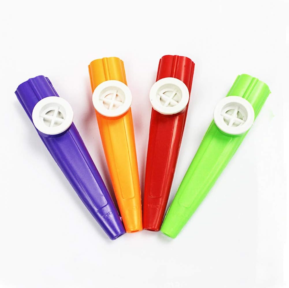 Vidillo Plastic Kazoo,10 Pieces Music Maker Plastic Kazoo for Kids