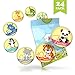Baby Monthly Stickers 24 Pack - Perfect Baby Shower Gift | Includes 1st Year milestones - Occasions Like Christmas,Thanksgiving, Easter | Unisex | Great Addition for Baby Memory Book or Scrapbook