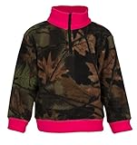 Trail Crest Little Girls' Zip Camo Pullover