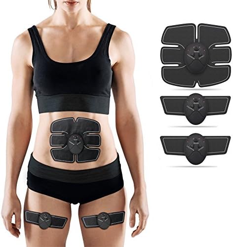 Vellio Shine Abs Stimulator,Ultimate Charming Wireless Portable Toning Belt Unisex for Abdomen/Arm/Leg Training Men &amp; Women Home Office (Line)
