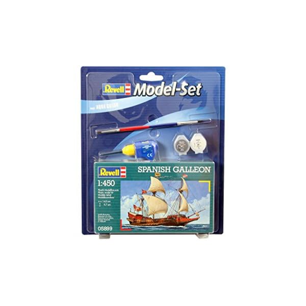 Revell Modellbausatz Schiff 1:450 - Spanish Galleon im Maßstab 1:450, Level 3, originalgetreue Nachbildung mit vielen… – Bild 3