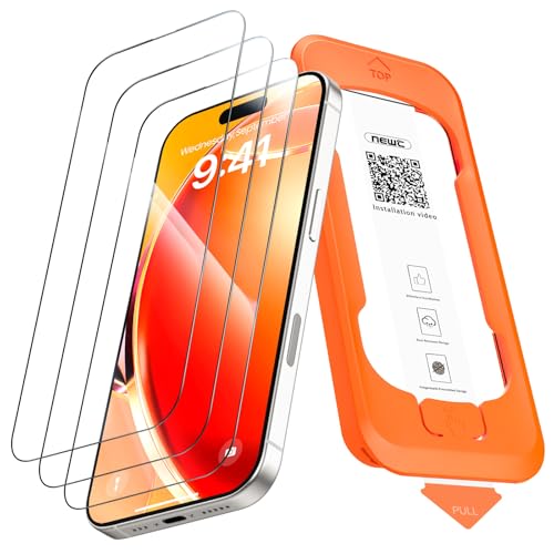 NEW'C Lot de 3, Verre Trempé pour iPhone 17, 17 Pro, iPhone... en promo sur Amazon