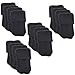 BCP 16pcs Knitting Wool Furniture Socks/Chair Leg Floor Protector (Black Color)