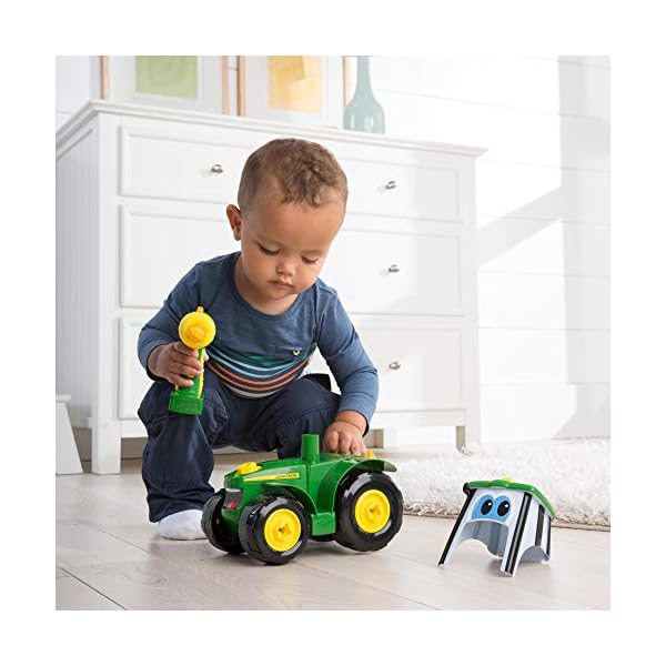 John-Deere-Build-A-Johnny-Tractor-16-Piece-Building-Farm-Toy-Car-Tractor-Toy-With-Motorised-Drill-For-18-Months-2-3-4-Years-Old-Boys-Girls John Deere Build A Johnny Tractor, 16 Piece Building Farm Toy Car, Tractor Toy With Motorised Drill For 18 Months, 2, 3…