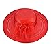 Womens Wide Brim Floral Feather Church Dress Sun Hat A340