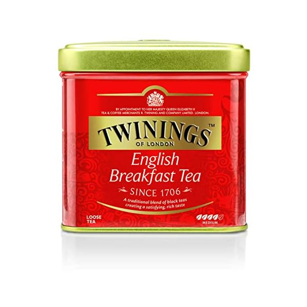 Twinings English Breakfast Tee Dose 100g, Schwarztee ∙ Voller, runder und kräftiger Schwarztee aus den besten Teegärten…