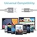 USB Type C Cable,2-Pack(3.3ft+6.6ft) USB-C to USB A Fast Charger Nylon Braided Fast Charging Cord for Samsung Galaxy S9 S8 Plus Note 9 8,LG V20 G6 G5,Google Pixel XL,Moto Z Z2, Nintendo Switch(Gray)