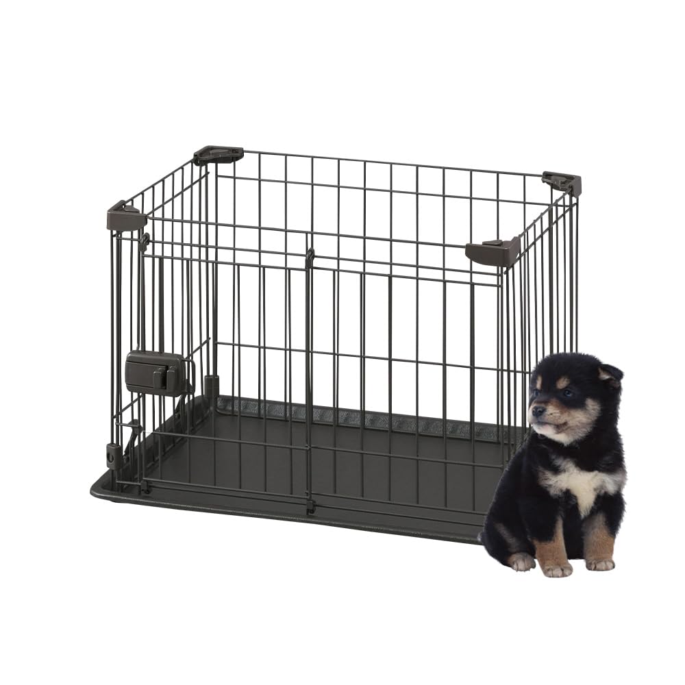 アイリスオーヤマ システムサークルトレー付き STS-400T ブラウン 超小型犬用 幅60×奥行45×高さ41cm商品画像