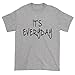Expression Tees Mens (Black Print) It's Everyday T-Shirt Small Heather Grey