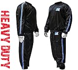 FIGHTSENSE MMA Sauna Sweat Suit Track Weight Loss Slimming Fitness Gym Exercise Training Color Blue Anti-Rip