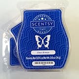 Scentsy, Clean Breeze, Wickless Candle Tart Warmer Wax 3.2 Oz Bar, 3-pack (3)