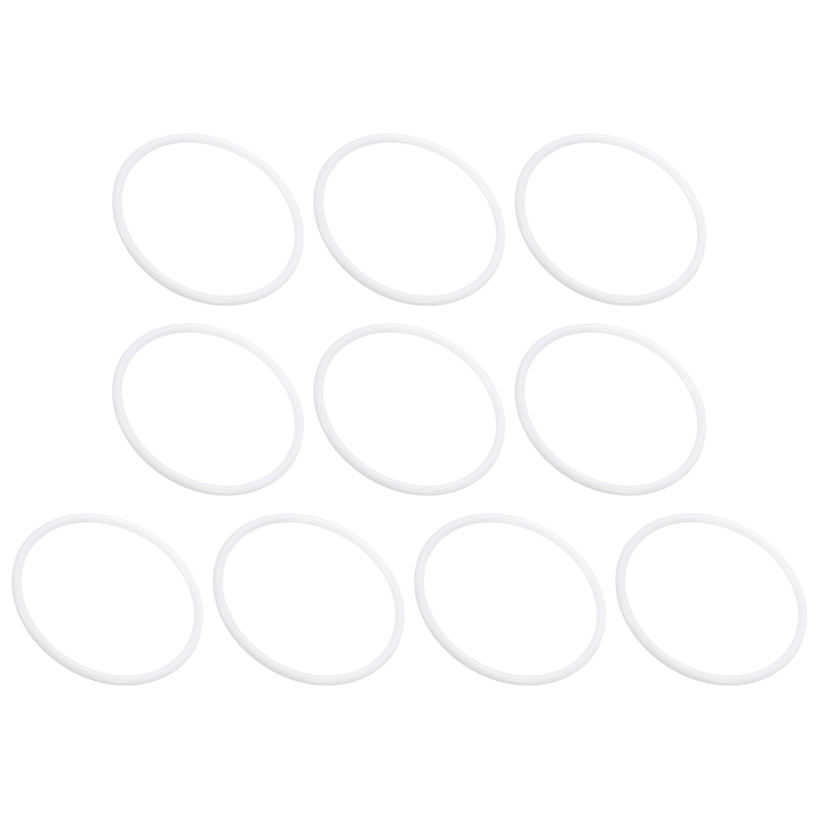 PATIKIL 3.94" Plastic Craft Rings, 10 Pack PP Plastic Dream Catcher Rings Macrame Wreath Floral Round Hoops Ring for DIY Craft Wall Hanging Wedding Decorations, White