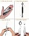 HIKENTURE 6-in-1 Camping Utensil Stainless Steel Fork Knife Spoon Bottle Opener Travel Cutlery Hobo Set with Storage Case (Green New)