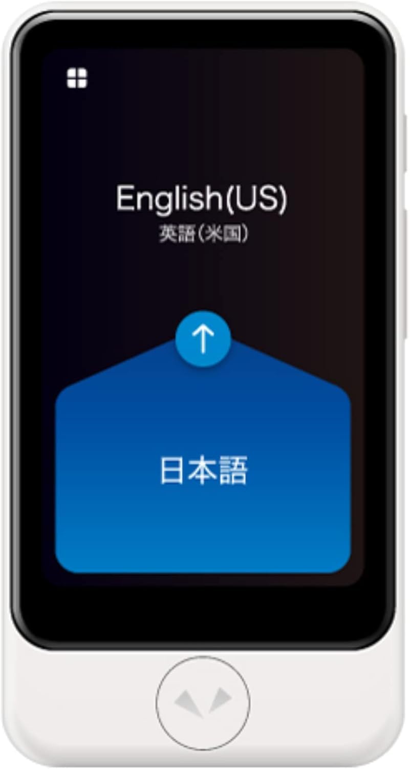 POCKETALK S2 Plus Business eSIM 5 Year White - Voice & Camera Real-Time Translator - 92+ Languages, Extra Large Screen and Battery Life