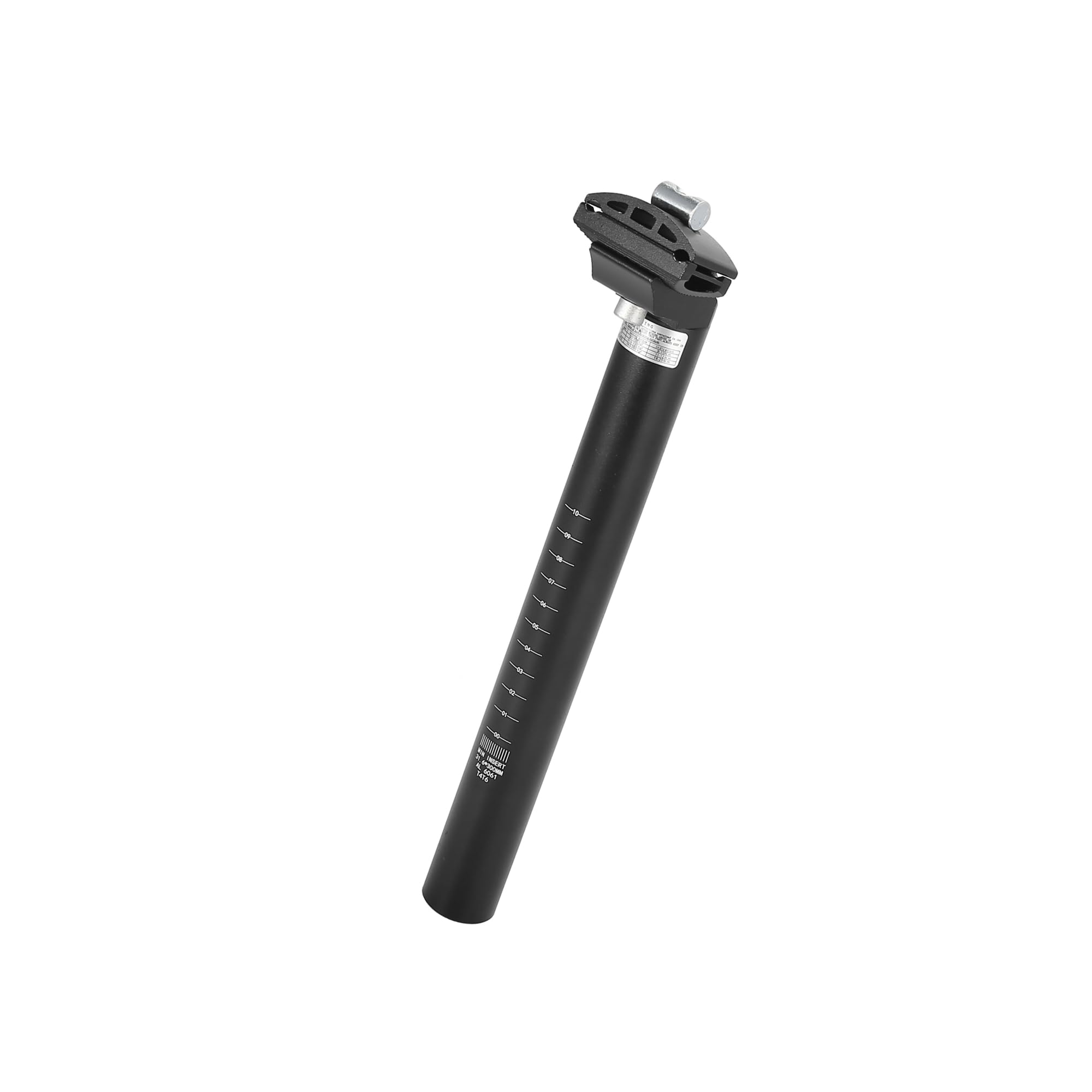 Motoforti 31.6x300mm Bicycle Seat Post Aluminum Alloy Adjustable with Clamp Long-lasting