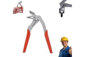 Stainless Steel Automotive Clip Removal Pliers,Heavy Duty Fastener Remover for Car Door Panels & Interior Trim, 4-Point Suppo