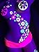 Sasswear Blacklight Body Stickers - Neon Fashion Accessories for Raves, Festivals and Glow Parties, 40/pk (Daisy)