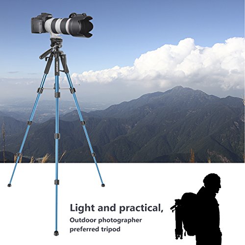 Neewer Portable 56inch / 142cm Aluminium Camera Tripod with 3Way