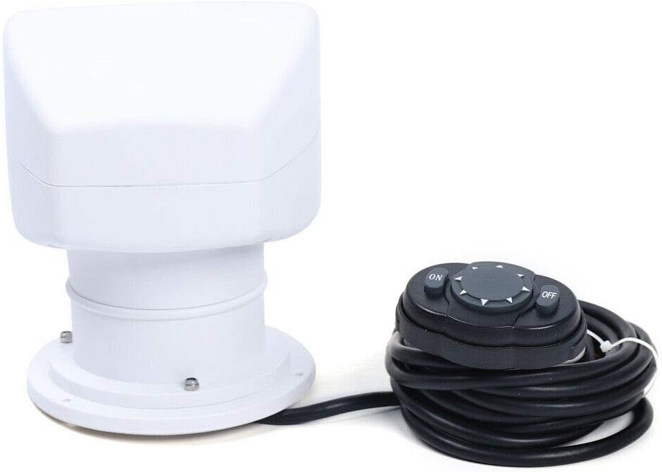 DONNGYZ Searchlight Boat LED Light 100W 2500LM 3200K Marine Boat Remote Control Spotlight Protection Emergency Searchlight 360° Rotating Light(US Stock) : Sports & Outdoors