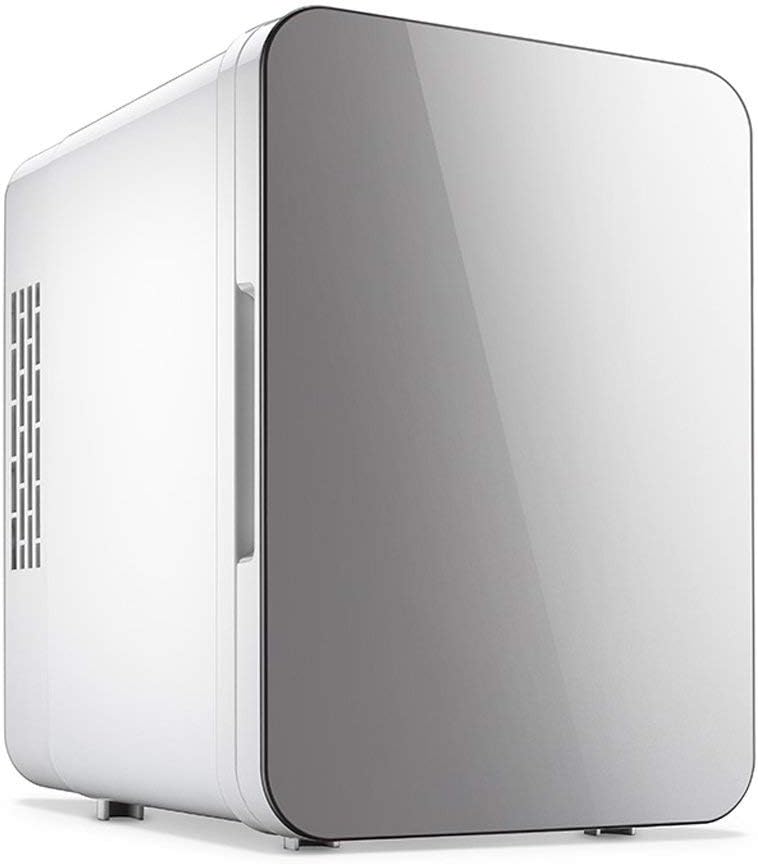 TUNBG 4L Silent Mini fridge Cooler and Warmer (Color : White),Gray