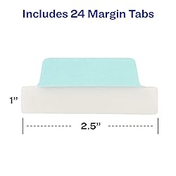 Avery Margin Ultra Tabs, 24 Repositionable Sticky