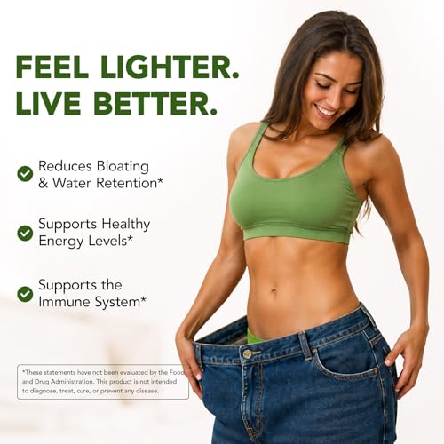 Lymphatic Drainage Supplements, Natural Herbal Blend for Immune and Fluid Health for Men Women, 90 Capsules for Lymph System Balance