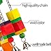 MEWTOGO Colorful Wooden Block Bird Parrot Tearing Toy Suggested for Small and Medium Parrotsthumb 1