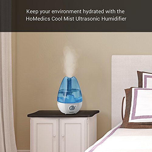 Cool Misting Ultrasonic Humidifier 1 Gallon Tank, 24 Hour Runtime
