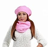 2-Piece Set Winter Knit Hat & Infinity Scarf, Many Colors