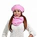 2-Piece Set Winter Knit Hat & Infinity Scarf, Many Colors