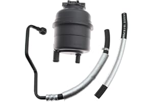 LHD Power Steering Reservoir Bottle Tank & Return Line Hose Compatible For Mini Cooper 1.6L 2002-2008 32411097164 32416781744