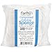 ForPro Compressed Cellulose Sponge, Round Face and Body Sponge, White, 2.75”, 100-Count