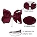 LCLHB Grosgrain Ribbon Bow With Alligator Clips For Babies Teens and Juniors (4 Inch and Pack of 20)