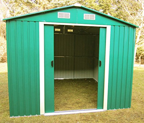 Gartenhaus Geräteschuppen 6,65m² 2,57x2,59m aus verzinktem Stahlblech Metall grün von AS-S – Bild 6