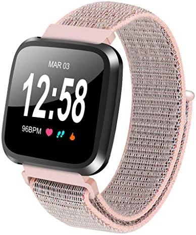 for Fitbit Versa Strap Replacement Nylon Bracelet Watch Band Wrist Sports Strap for Fitbit Versa Lite,5 Colours