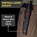 Tactical Knife - Survival Fixed Blade - Best Outdoor Military Knives for Camping Bushcraft or Self Defense - Large Stainless Steel Blade Full Tang Handle Tactical Knofe - Comes with E Book 2791 U-PQ