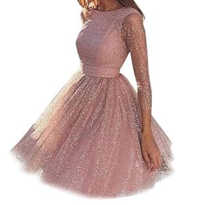 Tangzhan Vrouwen Glitter Jurk, A-lijn Avondfeestjurk, Cocktail Formele Prom Bruiloft Baljurk Pailletten