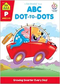 SCHOOL ZONE ABC DottoDots Workbook Ages 3 to 5 Get Ready Alphabet Alphabetical Order Letters Sequencing Fine Motor Skills Illustrations and More