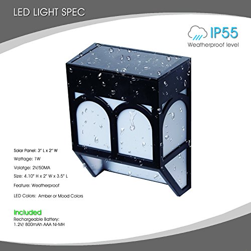 image for InSassy Solar LED Outdoor Lights - Wireless Waterproof Security Lighti