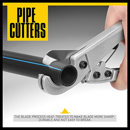 HORUSDY PEX Pipe Cutters for Cutting 1/8"1" PEX Tubings and PVC Pipes