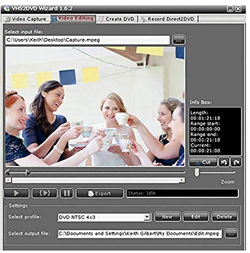 Jancane USB 2.0 Audio/Video Converter - Video Capture Card Digitizes Video from Any Analog Source Including VCR, VHS, DVD