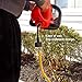 Iron Forge Cable 10 Foot Lighted Outdoor Extension Cord - 12/3 SJTW Heavy Duty Yellow Extension Cable with 3 Prong 15 AMP Grounded Plug for Safety