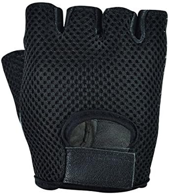 Half Finger Leather Padded Palm Cycling Biking Gloves Multi-Purpose Gloves Weight Lifting Gym Workout Training Bodybuilding Anti Slip Gloves for Men, Women, Ladies, Male, Female