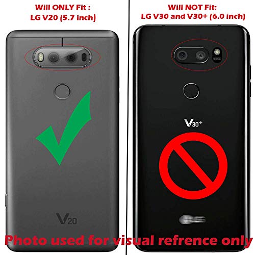 OmniRepairs Rear Facing Glass Camera Lens Replacement Compatible for LG V20 Model (H910, H915, H990, LS997, US996, VS995, F800L) with Adhesive and Repair Toolkit (Gray)