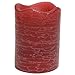 Inglow by Sterno Home 6-Inch Tall Flameless Rustic Pillar Pomegranate Scented Candle with 5-Hour Timer, (CGT55600CU45)