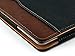 S-Tech iPad Mini 4 / Mini 5 Case Black and Tan Soft Leather Wallet Smart Cover with Sleep/Wake Feature Flip Case for Apple iPad Mini 4 (2015 2019 Model Release)