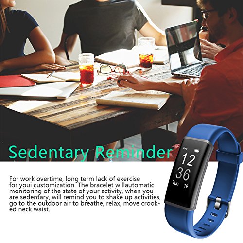 Lintelek Fitness Trackers, Customized Smart Watch Pedometer with Heart